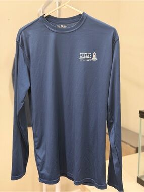 Long-Sleeve Performance Tee - Navy Blue